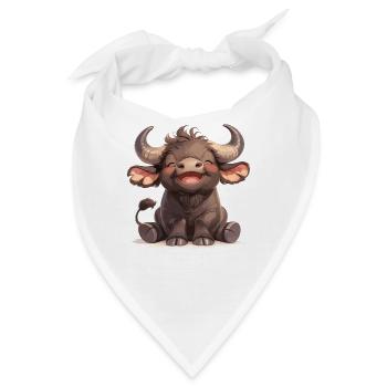 Buffalos Buffalo Büffel - Bandana - Weiß - Vorne