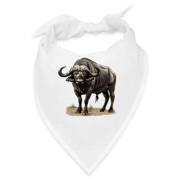 Buffalos Buffalo Büffel - Bandana - Weiß - Vorne