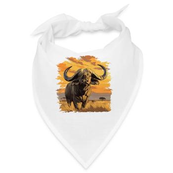 Buffalos Buffalo Büffel - Bandana - Weiß - Vorne
