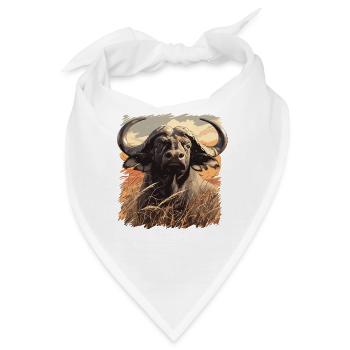 Buffalos Buffalo Büffel - Bandana - Weiß - Vorne