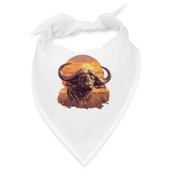 Buffalos Buffalo Büffel - Bandana - Weiß - Vorne