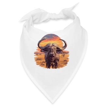 Buffalos Buffalo Büffel - Bandana - Weiß - Vorne