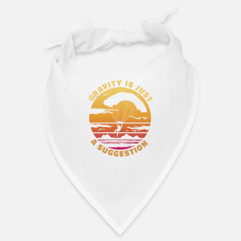 Gravity is just a suggestion - Paragliding Spruch Bandana