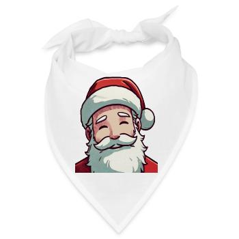 Weihnachtsmann - Bandana - Weiß - Vorne