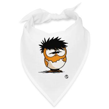 Geboren desinteressiert: Neugeborenes Küken - Bandana - Weiß - Vorne