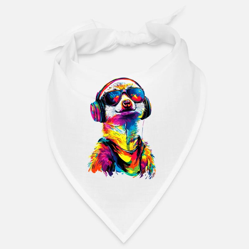Erdmännchen Sonnenbrille Bunt Süßes Erdmännchen Bandana