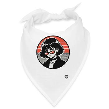 Dieses Mädchen bedeutet Ärger - Bandana - Weiß - Vorne