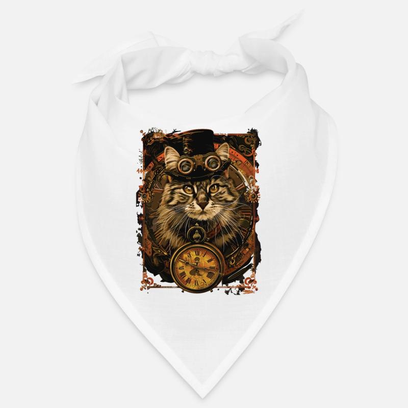 Steampunk cat Bandana