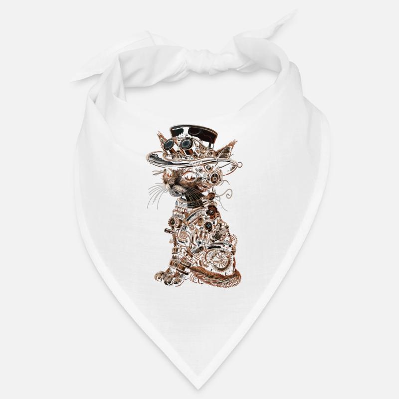 Steampunk cat Bandana