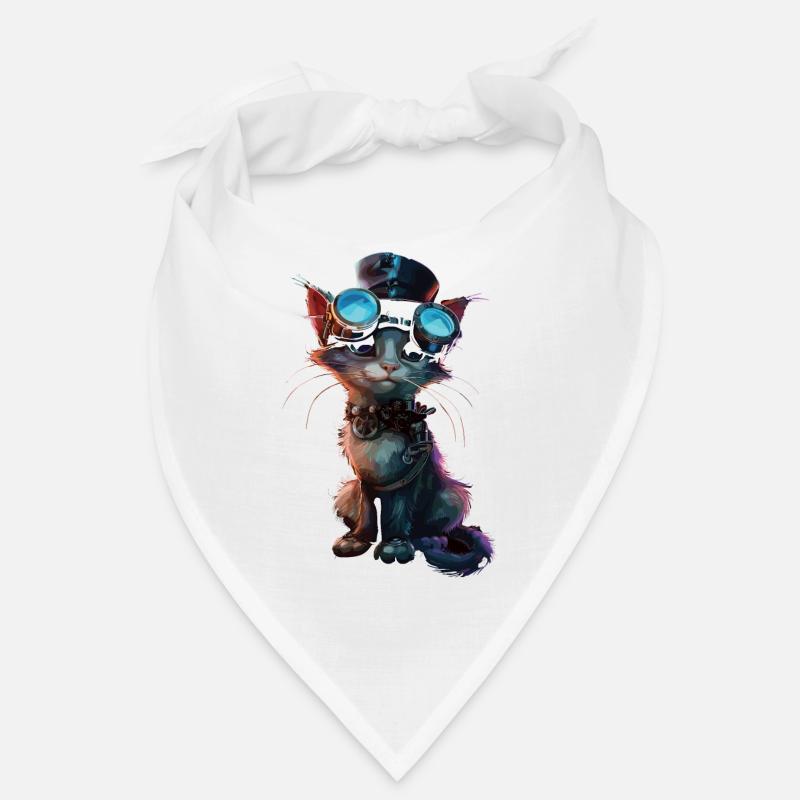 Chat steampunk Bandana