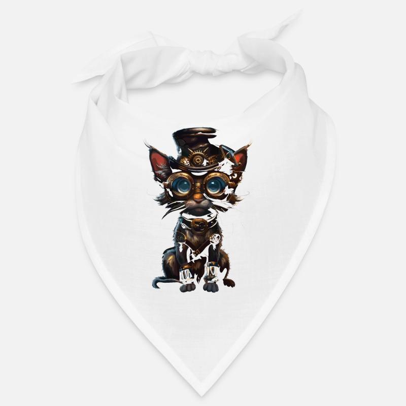 Chat steampunk Bandana