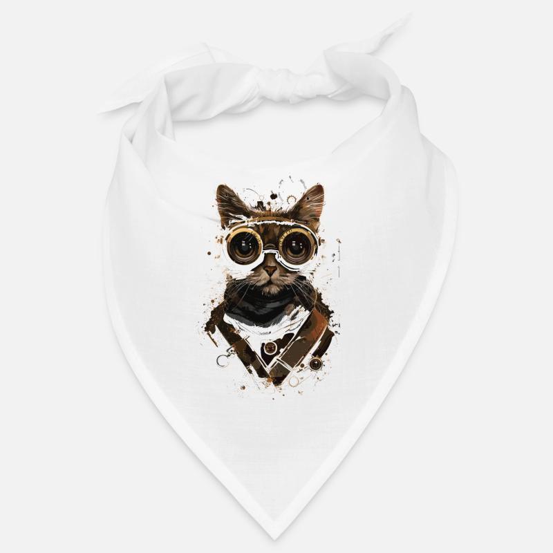 Chat steampunk Bandana