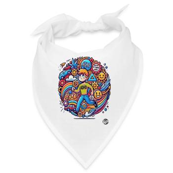 Auf meinem eigenen Weg mit ADHS - Bandana - Weiß - Vorne