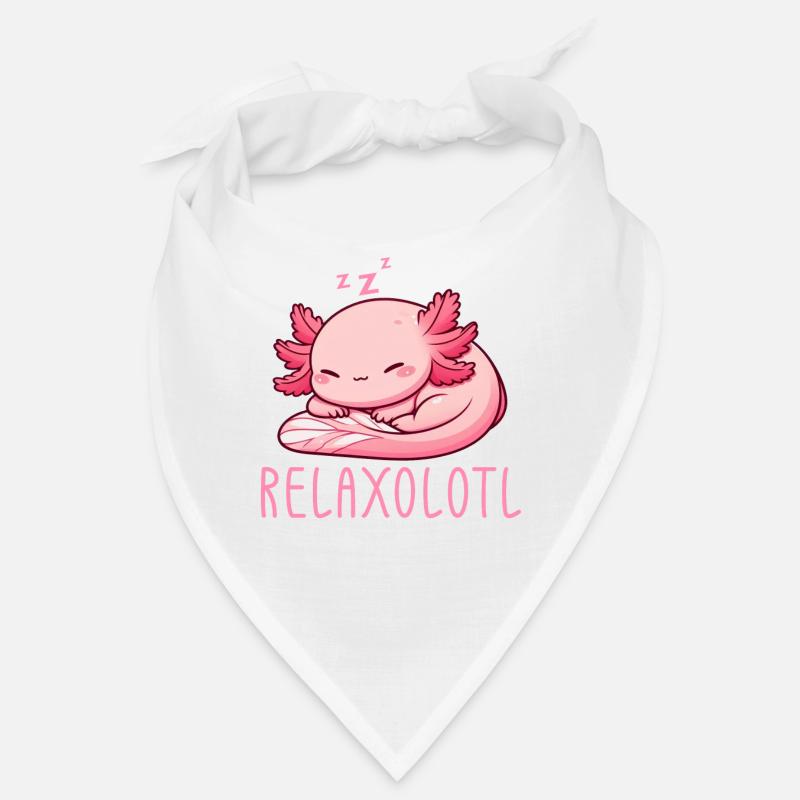 Relaxolotl Axolotl Late Riser Sleeping Chilling Bandana
