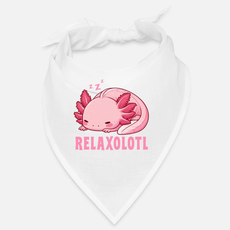 Relaxolotl Axolotl Late Riser Sleeping Chilling Bandana