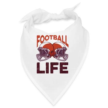 Fußballer Fußball Leben Rugby Fußball - Bandana - Weiß - Vorne