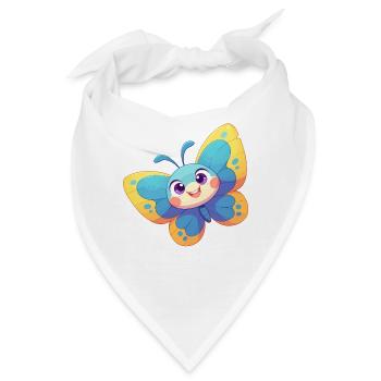 Butterfly Schmetterlinge Schmetterling - Bandana - Weiß - Vorne