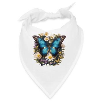 Butterfly Schmetterlinge Schmetterling - Bandana - Weiß - Vorne