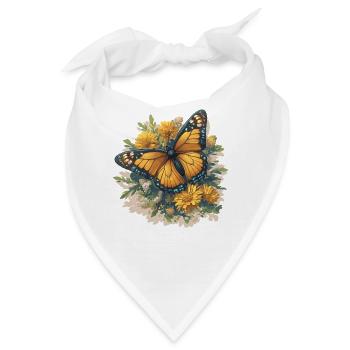 Butterfly Schmetterlinge Schmetterling - Bandana - Weiß - Vorne
