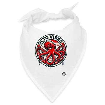 Schlechte Laune Oktopus - Bandana - Weiß - Vorne