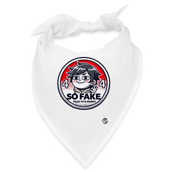 So Fake, dass es Lustig ist - Bandana - Weiß - Vorne