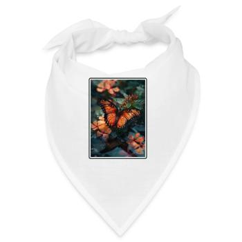 Butterfly Schmetterlinge Schmetterling - Bandana - Weiß - Vorne