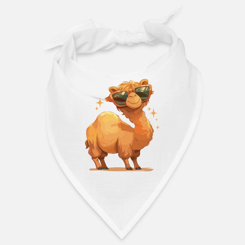 Camel Kamele Kamel - Bandana - Weiß