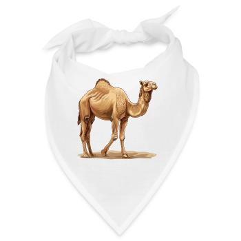 Camel Kamele Kamel - Bandana - Weiß - Vorne