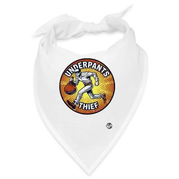 Unterhosen-Diebstahl vom Dieb - Bandana - Weiß - Vorne