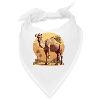 Camel Kamele Kamel - Bandana - Weiß - Vorne