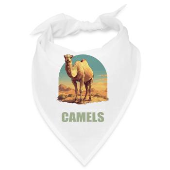 Camel Kamele Kamel - Bandana - Weiß - Vorne