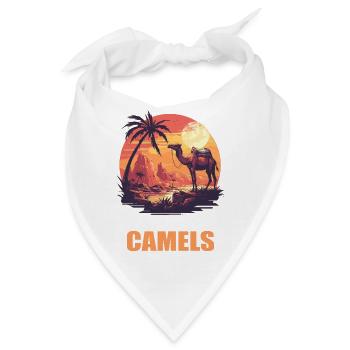 Camel Kamele Kamel - Bandana - Weiß - Vorne