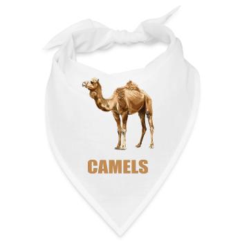 Camel Kamele Kamel - Bandana - Weiß - Vorne