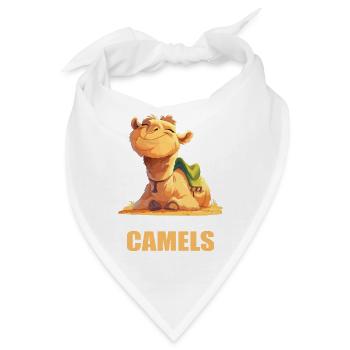 Camel Kamele Kamel - Bandana - Weiß - Vorne