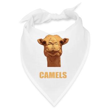 Camel Kamele Kamel - Bandana - Weiß - Vorne