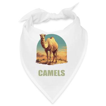 Camel Kamele Kamel - Bandana - Weiß - Vorne