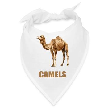 Camel Kamele Kamel - Bandana - Weiß - Vorne