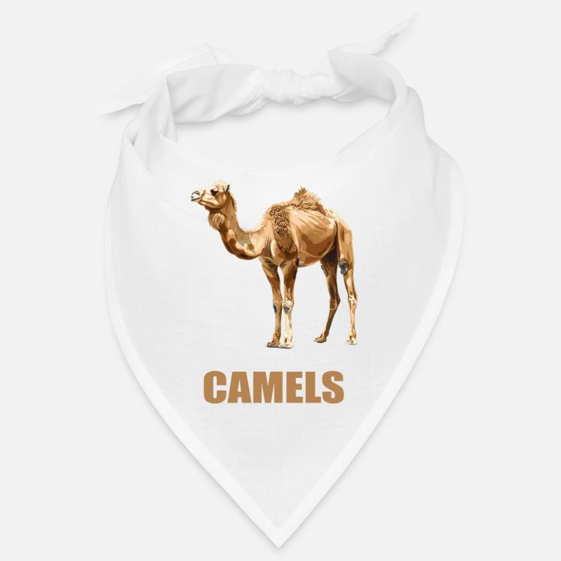 Camel Kamele Kamel - Bandana - Weiß