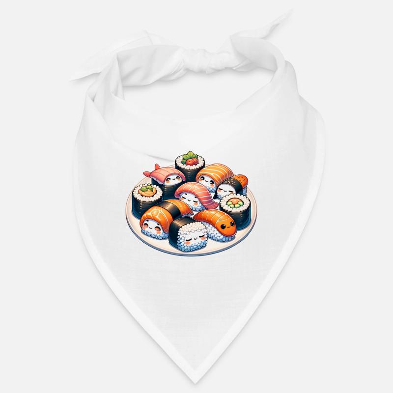 Conception de dessin animé Sushi Kawaii mignon Bandana