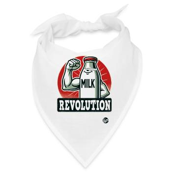 Milch-Revolution - Bandana - Weiß - Vorne