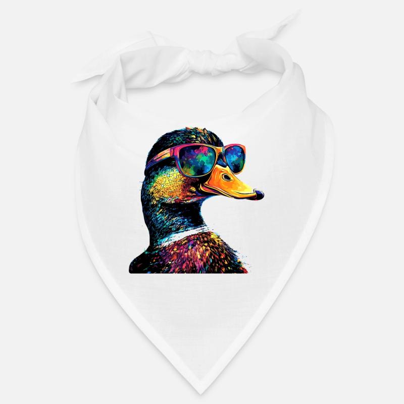 Duck Colorful Rainbow Mallard Cute Ducks Bandana