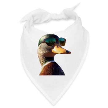 Ente Stockente Entenküken Duck Entlein Erpel Enten - Bandana - Weiß - Vorne