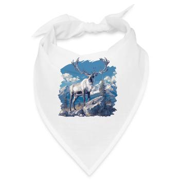Caribou Karibus Karibu - Bandana - Weiß - Vorne