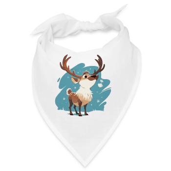 Caribou Karibus Karibu - Bandana - Weiß - Vorne