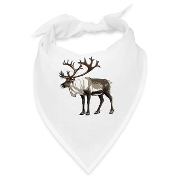 Caribou Karibus Karibu - Bandana - Weiß - Vorne