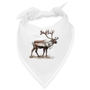 Caribou Karibus Karibu - Bandana - Weiß - Vorne