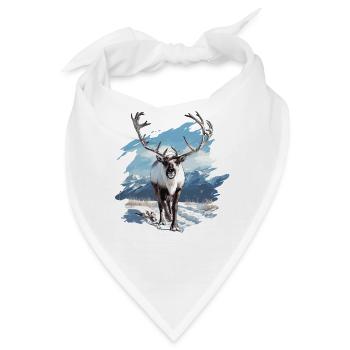 Caribou Karibus Karibu - Bandana - Weiß - Vorne