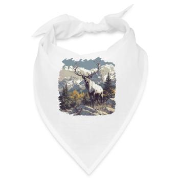 Caribou Karibus Karibu - Bandana - Weiß - Vorne