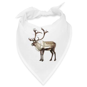 Caribou Karibus Karibu - Bandana - Weiß - Vorne