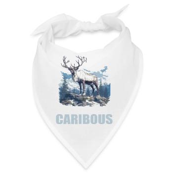 Caribou Karibus Karibu - Bandana - Weiß - Vorne